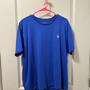 Polo Ralph Lauren T-shirt Blue with yellow logo size Large